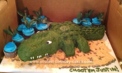 Homemade Alligator Swamp People Cake