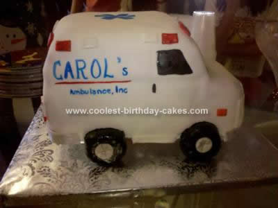 Homemade  Ambulance Cake