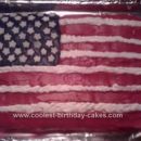 Homemade American Flag Cake