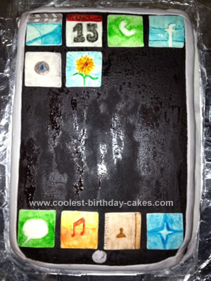 Homemade iPod Cake