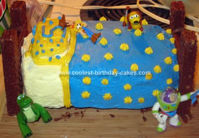 Homemade Andy's Bed from Toy Story Cake