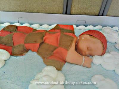 Homemade Angel Baby Cake