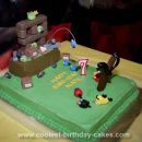 Homemade Angry Birds Birthday Cake