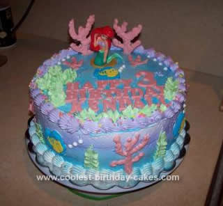 Homemade Arielle Cake