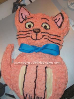Homemade Aristocats Toulouse Cake