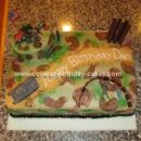 Homemade  Army Battlefield Cake