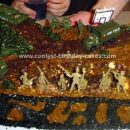 Homemade Army Battlefield Cake