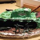 Homemade US Army Tank Cake