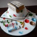 Homemade Artist Birthday Cake