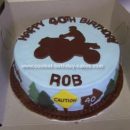 Homemade ATV Birthday Cake