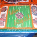 Homemade Auburn Football Party Cake