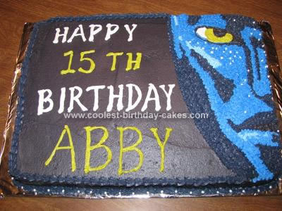 Homemade Avatar Birthday Cake