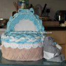Homemade Baby Basket Cake
