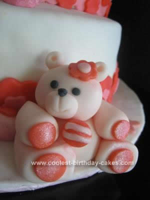 Homemade Baby Bears Christening Cake