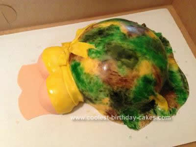 Homemade Baby Bump Cake