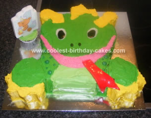 Homemade Baby Einstein Dragon Birthday Cake