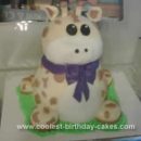Homemade Baby Giraffe Cake