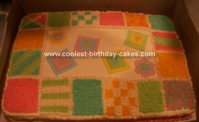 Baby Quilt Cake
