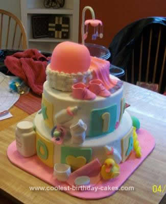 Homemade Baby Shower Cake