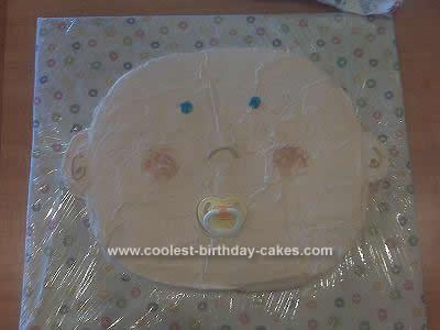 Homemade  Baby Shower Cake Design
