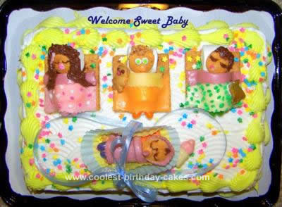 Homemade Baby Shower Cake Design