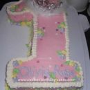 Homemade Baby's 1st Birthday Princess Cake