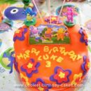 Homemade Backyardigan Third Birthday Cake