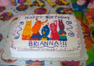 Homemade Backyardigans Birthday Cake