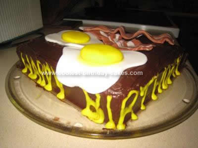 Homemade Bacon and Eggs Cake