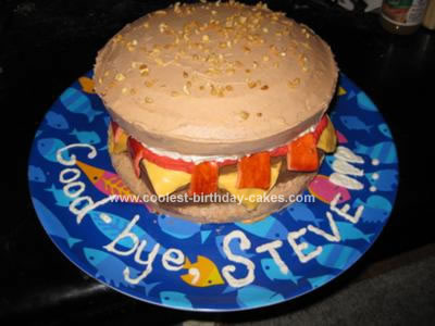 Homemade Baconator Cake