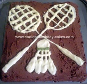 Homemade Badminton Cake