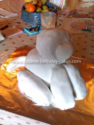 Homemade Bagpuss Birthday Cake