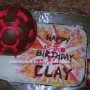 Homemade Bakugan Ball Birthday Cake