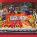 Homemade Bakugan Birthday Cake