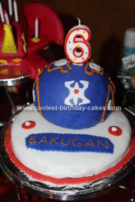 Homemade Bakugan Birthday Cakes