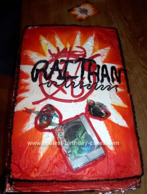 Homemade Bakugan Gate Card Cake