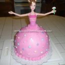 Homemade  Ballerina Barbie Cake