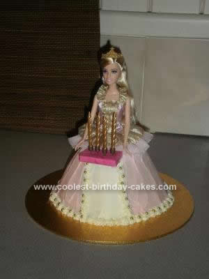 Homemade Ballerina Barbie Cake