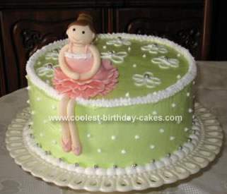 Homemade Ballerina Birthday Cake