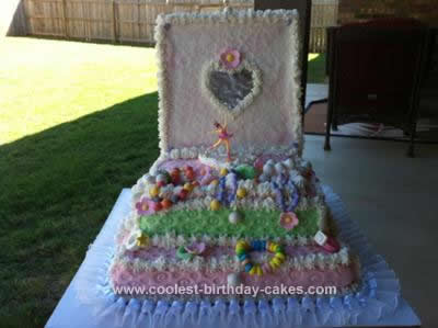 Homemade Ballerina Jewelry Box Cake