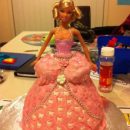 Homemade Barbie Bustle Cake