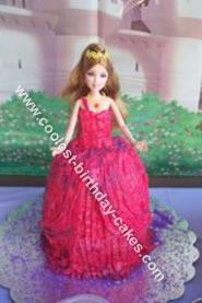 Barbie Castle Doll Cake