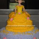 Yellow Gowned Barbie Cake