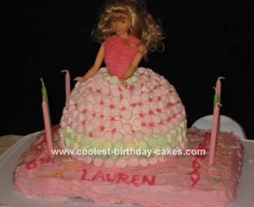 Barbie Marshmallow Cake