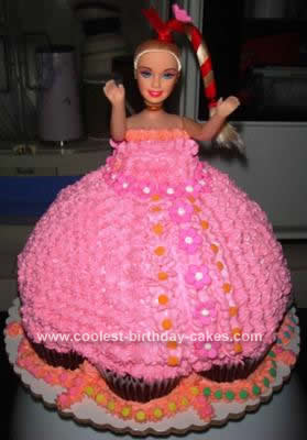 Homemade Barbie Cake Design