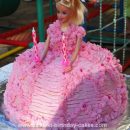 Homemade Barbie Doll Birthday Cake