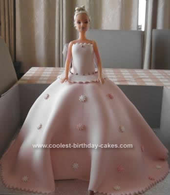 Homemade  Barbie Doll Birthday Cake Idea