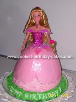 Sleeping Beauty Barbie Doll Cake
