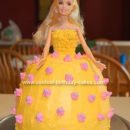 Homemade  Barbie Doll Cake