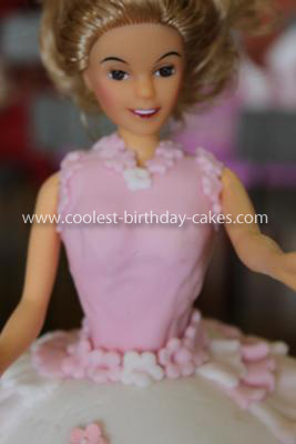 Barbie Doll Homemade Cake